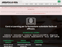 Tablet Screenshot of megaitaliamedia.com